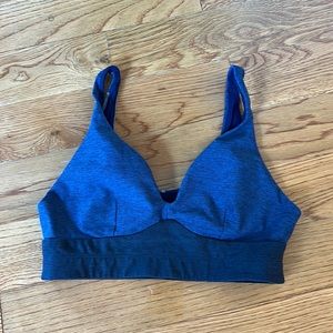Outdoor Voices Navy Plunge Sports Bra Size S